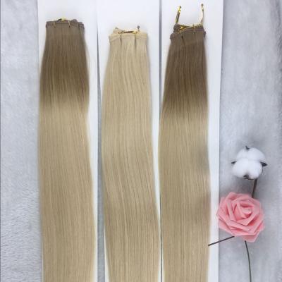 China Silky Straight Wave Durable Engineering Hair Weft Extensions Wholesale 100% European Virgin Hair Extensions for sale