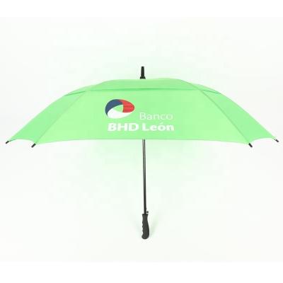 China New Products Modern Auto Logo Double Layer Golf Umbrella Custom Open Large Size China Factory for sale