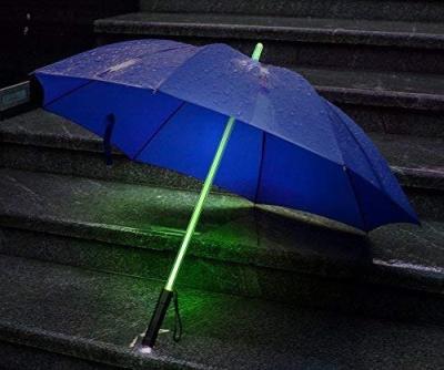 China Hot Popular Magic LED Light Umbrella Vintage Color Changing Umbrella Straight Umbrella for sale