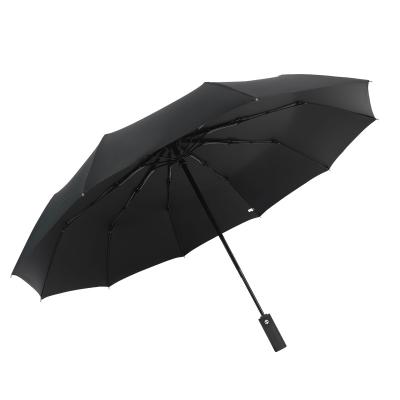 China Minimalist Umbrella Factory In Automatic Umbrella, China Popular 3 Fold Black Coating Umbrella* for sale