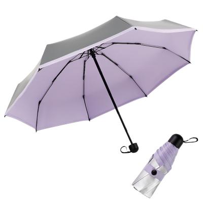 China 2021 Spike New Type Popular Sun Protect Small Pocket Folding 5 Fold Umbrella for sale