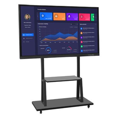 China School Teaching Factory 86 Inch LCD Panel All In One PC TV Panel Smart Infrared Monitor Portable Interactive Whiteboard Device For Education for sale