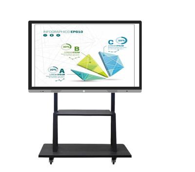 China Hot Selling School Teacher 75 Inch Large Size Capacitive Touch Screen Interactive Smart Board Digital Whiteboard for sale