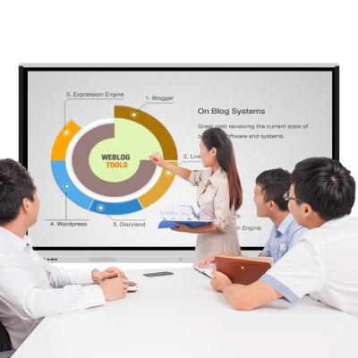 China School Teaching 65 Inch Multimedia ConferenceMachine Smart Interactive Teaching Touch Screen Whiteboard for sale