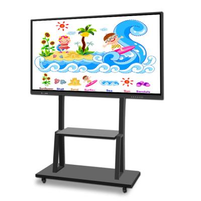 China School 3840*2160 4K Finger Touch Teacher Interactive Whiteboard Meeting Smart Board Teacher Interactive Flat Panel 65 Inch for sale