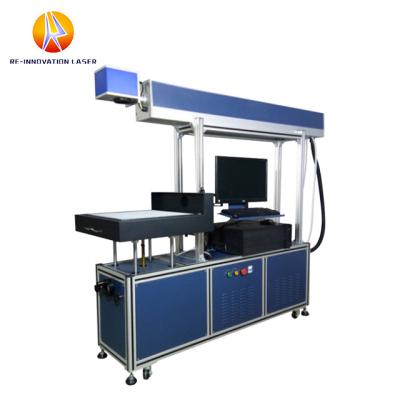 China Water Cooled CO2 Marking Laser Machine Vibrating Lens Carbon Dioxide Glass Tube Laser Marking Machine for sale