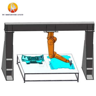 China 3D Fanuc M-20iB Robot Laser Cutting Solution 3D Robot Arm Laser Cutting System for sale