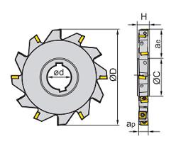 China Three Edge Milling Cutter Head For MPHT06/08/12 Series Blades Carbide Boring Bar for sale