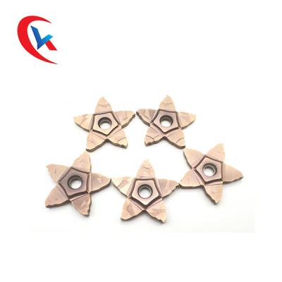 China 5-Sided Pentagon Groove Width 1.0-3.0 Mm Cutting Edge Processing Solutions Carbide Grooving Inserts for sale