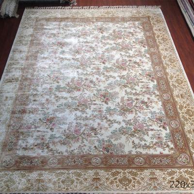 China Handcrafted antique chinese silk moroccan rugs 7x10ft sale hand knotted designer area perisan turkish rugs white washable blankets for sale