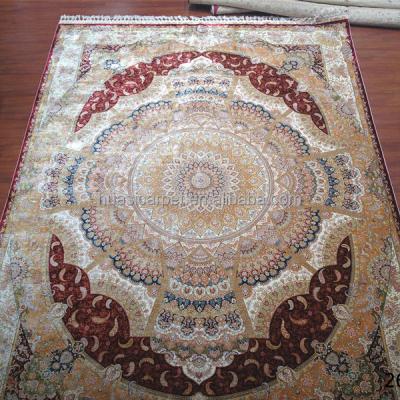 China Persian Wall Hanging Silk Rug Blankets 250cmx350cm Handmade Washable for sale