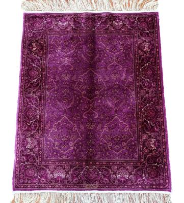 China New Design 50*70cm Travel Artificial Silk Souvenir Blankets Persian Handmade Washable Knotted Turkish Carpets For Prayer for sale