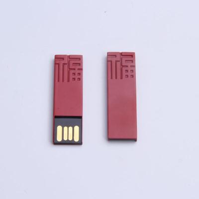 China Top quality red color metal small thumb drive, 1 gb flash drive for sale