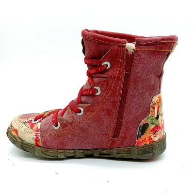 China Thick-Soled Print Round Non-slip Fashion Winter Boots Trendy Snow Boots for sale