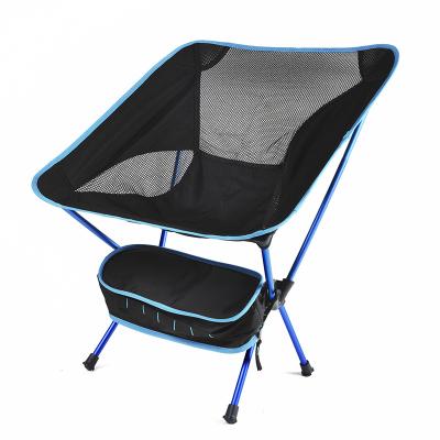 China Lightweight Outdoor Aluminum Lightweight Portable Folding Camping Chairs Leisure Moon Chair Camping Fishing Beach Chair for sale