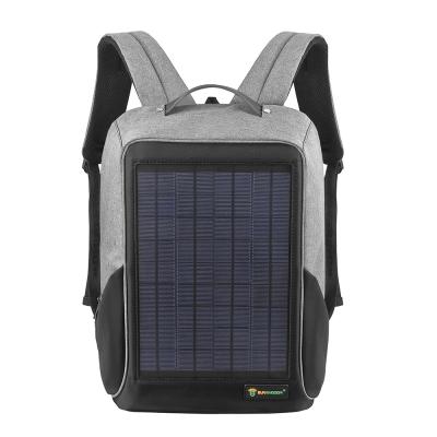 China Solar Panel Backpack With USB Charger Backpack With Solar Cell Charging Phone Laptop Outdoor Travel Camping Electronic Equipment for sale