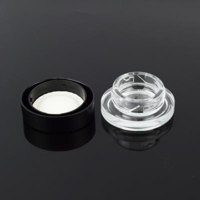 China New Arrival Kid Child Concentrate Products 5ml Oil Safe Resistant Clear Oval Shape Glass Containers Jar For Oil for sale