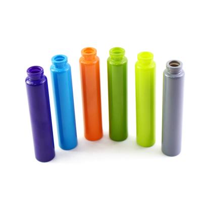 China Custom Made Child Safe 22 Colored 120mm Vial Test Tubes Vial Vial Test Tubes 115mm With Matte White Black Plastic Cap Glossy Lid for sale