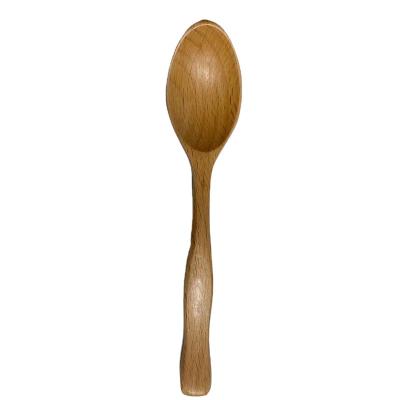 China 2021 Sustainable New Most Popular Small Tablespoon Nature Decorative Wooden Spoon for sale