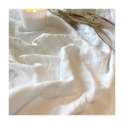 China Breathable Linen Fabric 100% Pure White Linen Summer 110