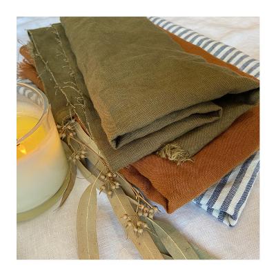 China Breathable Linen LZ Canvas 100% Organic Washed Pure French Linen Fabric 100% for sale