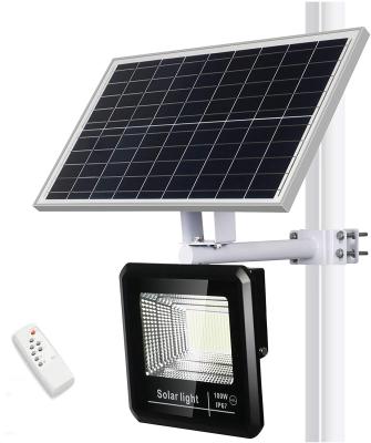 China Sports Stadiums Motion Sensor Integrated Street Solar Outdoor Garden Light 100W Solar LED Flood Light for sale