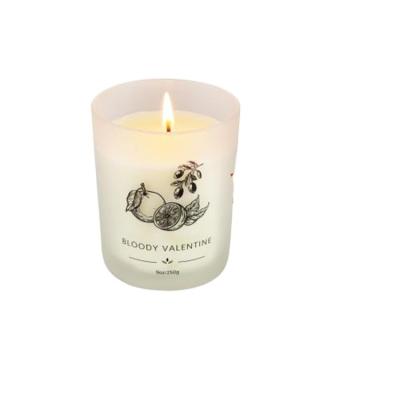 China Wholesale price home professional design factory decoration glass scented candle for sale for sale