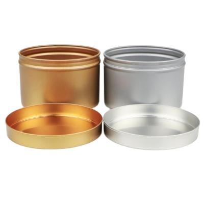 China Home Decoration Metal Tin Boxes With Lid Candle Container 18Pcs Candle Wax Tin Can Candle Box for sale