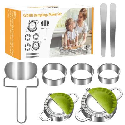 China Kitchen Products Dumpling Maker, Dumpling Mold and Cutter Set, Dumpling Press Molds Dumpling Skin Maker Stuffing Flour Spoon Ring Cutter for sale