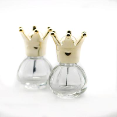 China Personal Care Packaging Premium Cosmetic Glass Crown Nail Polish Top Bottle for sale