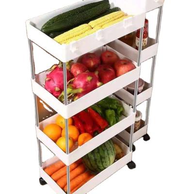 China Contemporary High Quality Durable Using Various Mobile Kitchen Vegetable Storage Rack for sale