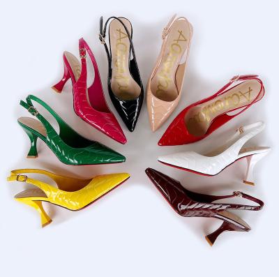 China New fashion trend wholesale Baotou low heel shoe sandals thin women pumps for sale