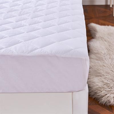 China Plain Cotton Quilted Mattress Protector For Hotel Mattress for sale