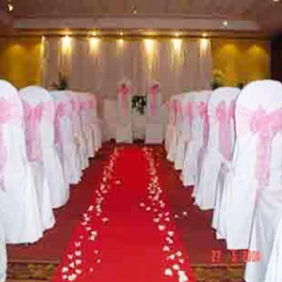 China Beautiful Wedding Sashes Wholesale Disposable Satin Party Banquet Stretch Chair Covers for sale