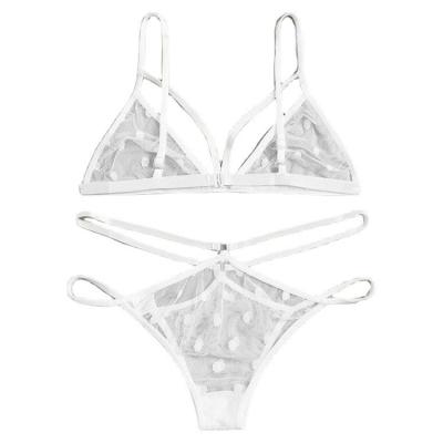 China QUICK DRY sexy bra young girls teens bra and panties transparent mesh women's sexy underwear for sale