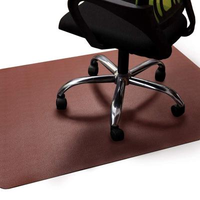 China Washable China Supplier Rectangle 120*90 CM Non Slip Waterproof PVC Office Chair Mat for Hard Wood Flooring for sale