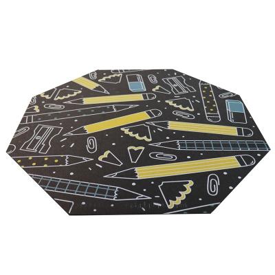 China Washable Manufacturer Amazon Hot Selling Product Desk Printed Waterproof High Office Gaming Chair Floor Mat for sale