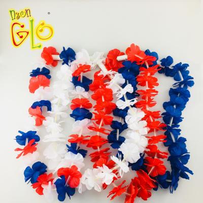 China Hot Sale LED Flower Arrangement 3 Flower Leis Hawaii Flower Necklace from Alibaba Light Website for sale