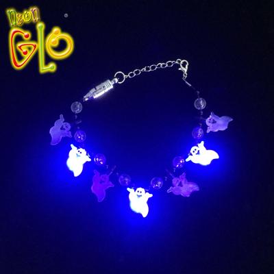 China Neon PS Gifts Halloween Led Bracelet Glow In The Dark for sale