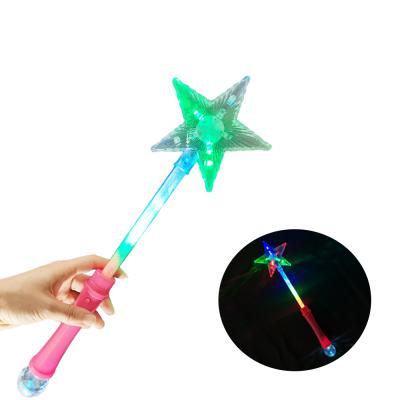 China Wholesale Festival Ishine Party Supplies Christmas Portable Walking Light Up Star Glow Sticktoy Light Magic Wand Toy With Led for sale