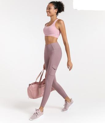 China Wholesale High Quality Antibacterial Betrayal Bra Fitness Wear Yoga Pants With Pockets Sets for sale