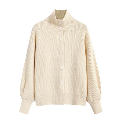 China Anti-Wrinkle Women Button Cardigan Sweater Long Sleeve Knitted Loose Oversized Casual Sweater Cardigan Women for sale