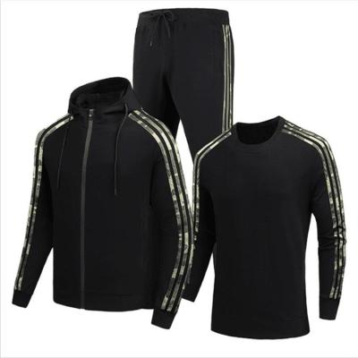 China Breathable Tracksuit 2 Pieces Set Men Winter Hoodies Sportswear Gyms Fitness Training Tracksuit for sale