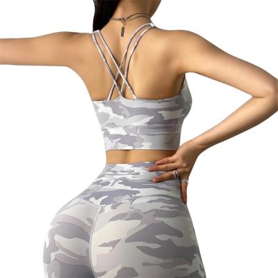 China Antibacterial Yoga Set Women Gym Wear Cloth Fitness Active Yoga Legging Sets for sale