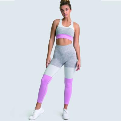 China Antibacterial Slim Tummy Control High Waisted Slim Compression Sport Workout Legging Seamless Yoga Sets for sale