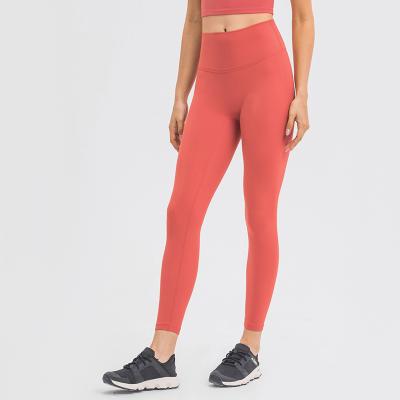 China Breathable Workout Running Sport Use Seamless High Waisted Women Yoga Leggings Set Two Piece No Front Seam for sale