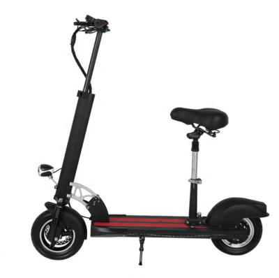 China [UK STOCK] 48V 500W Adult Unisex Electric Scooter 10 Inch Motor Wheel 10AH Lithium Battery With Folding Seat E Scooter Electrico Adulto for sale