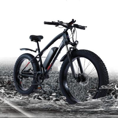 China Warehouse 48V 12Ah 500W EU UK USA Canada aluminum alloy mountain snow e bike 26*4.0 inch fat tire European adult mtb electric bicycle e-bike for sale