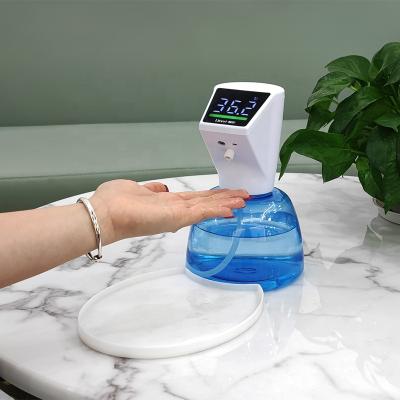 China Foam Soap Dispenser Digital Non-contact Measuring Temperature Touchless Infrared Thermometer With 1000ml Hand Automatic Sanitizing Soap Dispenser for sale