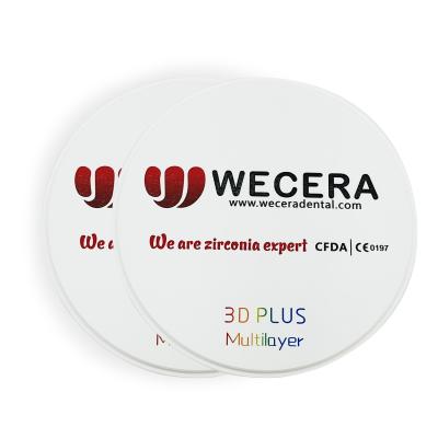 China Zirkoniumdioxid Imes Icore blockiert zahnmedizinischer CAD-Nocken mehrschichtiges 57% lichtdurchlässiges A3.5 98*16mm zu verkaufen